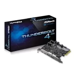 Asrock Thunderbolt 4 AIC, PCI Express, 2 x Thunderbolt 4 Type-C, 2 x DisplayPort IN, 1 x USB 2.0, TB