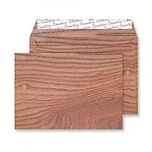 Creative Senses Natural Finish Coloured Envelopes C5 Peel & Seal 162 x 229mm Plain 135 gsm Polished Oak Pack of 125