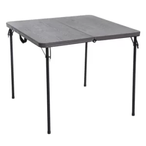 Outsunny Portable Picnic Table, 86Lx86Wx71.5H cm-Black/Brown