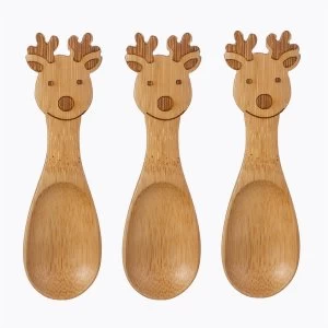 Sass & Belle Reindeer Baby Bamboo Spoons - Set of 3