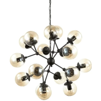 Ideal Lux Kepler - Light Ceiling Pendant Black