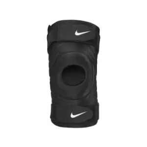 M Nike Pro Open Knee Strap Sleeve Black White