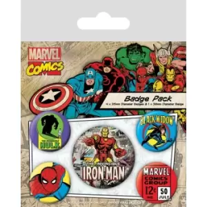 Marvel Retro - Iron Man Badge Pack