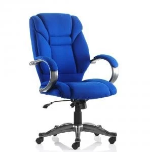 Trexus Galloway Executive Chair With Arms Fabric Blue Ref EX000031