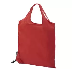 Bullet Scrunchy Shopping Tote Bag (One Size) (Red)