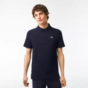 Mens Lacoste SPORT Organic Cotton Pique Golf Polo Size 7 - XXL Navy Blue