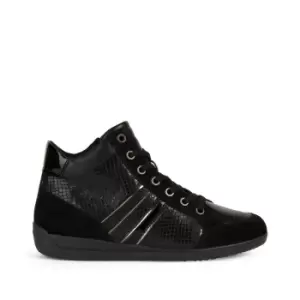 Myria Breathable High Top Trainers in Leather