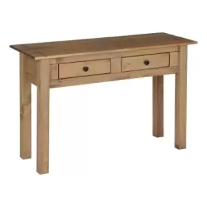 Seconique Panama 2 Drawer Console Table - Natural Wax