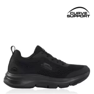 Slazenger Curve Support E-Mesh Trainers Ladies - Black