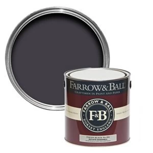 Farrow & Ball Estate Paean Black No. 294 Eggshell Metal & wood Paint 2.5L