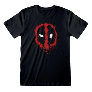 Marvel Comics Deadpool - Splat Unisex X-Large T-Shirt - Black