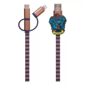 Harry Potter Retractable Hogwarts Scarf Cable 3in1 Ravenclaw