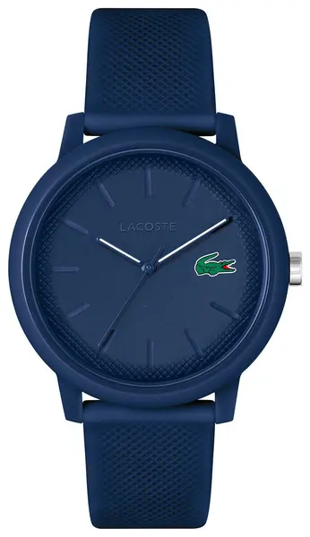 Lacoste Mens 12:12 Navy Silicone Strap Watch