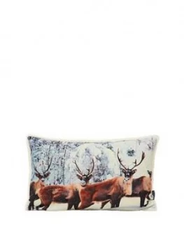 Riva Home Glitter Stag Cushion