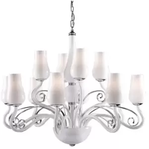 Netlighting Modern Chandeliers White 12 Light, E14