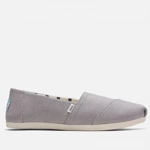 TOMS Womens Alpargata Vegan Canvas Pumps - Morning Dove - UK 6