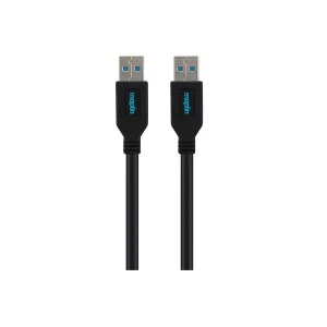 Maplin Premium USB A 3.0 Male to USB A Male Cable 3m Black