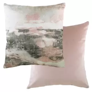 Landscape Abstract Cushion Powder/Grey