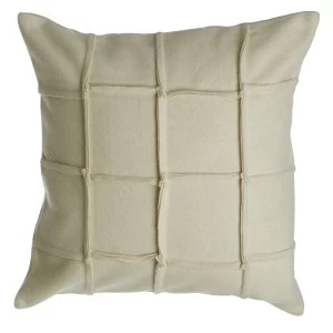 Premier Housewares Hampstead Felt Square Cushion - Cream