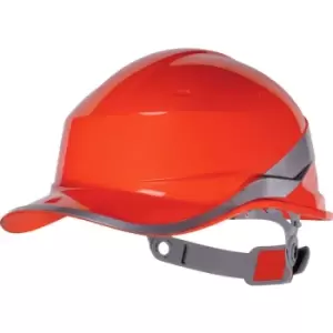 Venitex Hi-Vis Baseball PPE Safety Helmet (One Size) (Red) - Red