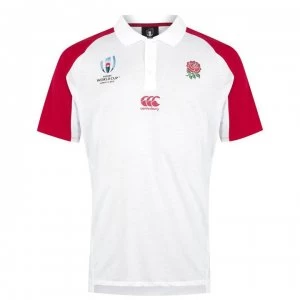 Canterbury England 2019 Rugby World Cup Polo Shirt Mens - Bright White