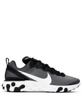 Nike React Element 55 SE - Grey/White/Black, Size 12, Men