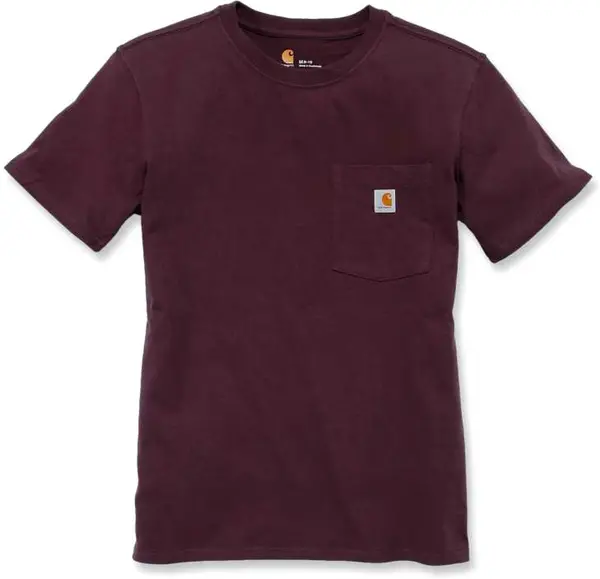 Carhartt Workwear Pocket, t-shirt women , color: Dark Red , size: XS