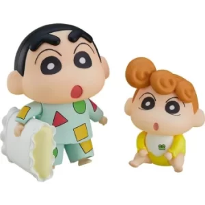 Crayon Shin-Chan Nendoroid Action Figure Shinnosuke Nohara Pajama Ver. & Himawari 8 cm