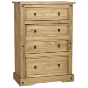 Seconique Original Corona Pine 4 Drawer Chest