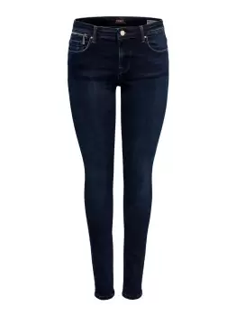 ONLY Onllisa Reg Zip Skinny Fit Jeans Women Blue