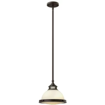 Elstead - Hinkley Amelia Mini Dome Pendant Light 1x E27 Buckeye Bronze