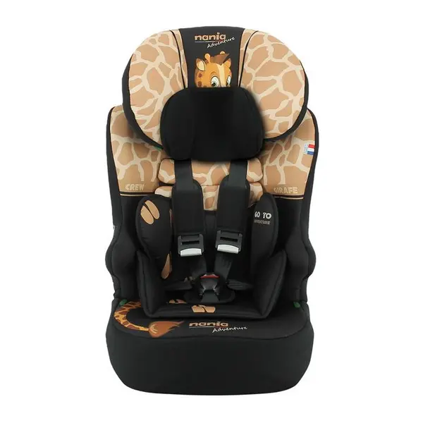 NANIA Race I Giraffe Adventure 76-140cm car seat 1 Beige 40741304027