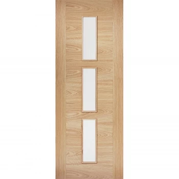 Sofia Internal Glazed Prefinished Oak 3 Lite Door - 762 x 1981mm