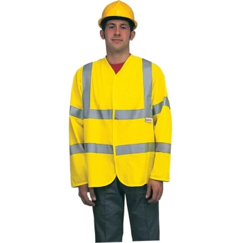 Hi-vis Medium Lightweight Yellow Jacket EN471 - Tuffsafe