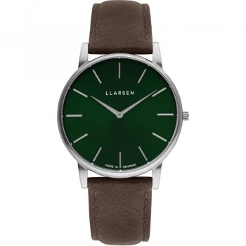 LLARSEN Green and Brown 'Oliver' Mens Watch - 147sfs3-swood20 - multicoloured