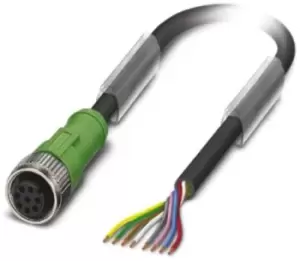 Phoenix Contact, SAC-8P- 1.5-PUR/M12FS Series, Straight M12 to Unterminated Cable assembly, 1.5m Cable