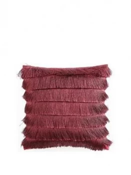 Michelle Keegan Home Flapper Cushion - Burgundy