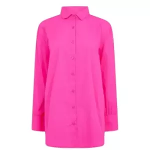 I Saw It First Button Up Shirt - Pink