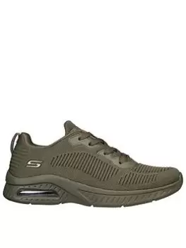 Skechers Squad Air Trainers, Olive, Size 4, Women