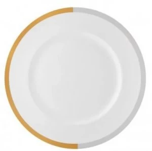 Wedgwood Vera Castillon Gold Grey Dinner Plate Gold