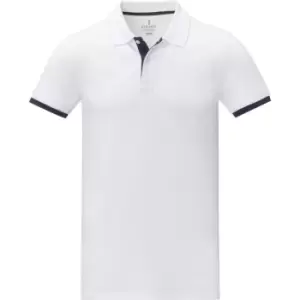 Elevate Mens Morgan Short-Sleeved Polo Shirt (XXL) (White)