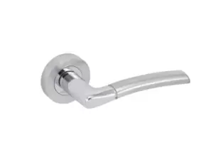 Eclipse 63115 PCP/SCP Felisa Lever On Rose Set Satin/Chrome Dual Finish Plate