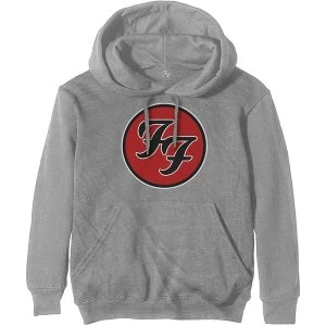 Foo Fighters - FF Logo Unisex X-Large Hoodie - Grey