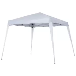 Outsunny Pop Up Gazebo Tent 3X3M With Carry Bag Water-resistant Outdoor Garden - White