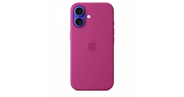 Apple Silicone Case with MagSafe for iPhone 16 - Fuchsia