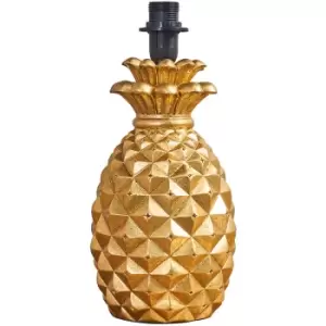 Contemporary Pineapple Design Table Lamp Base In a Gold Effect Finish