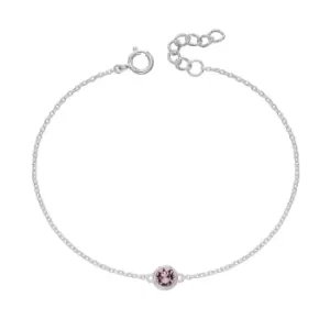 JG Signature Silver June Birthstone Crystal Bracelet