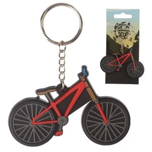 Cycling Bike Design (Pack Of 6) Novelty PVC Keyring