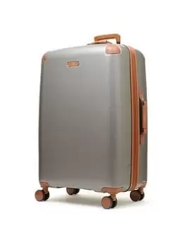 Rock Luggage Carnaby UYG83 8 Wheel Hardshell Large Platinum Grey Suitcase