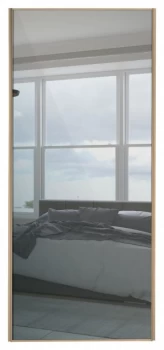 Wickes Sliding Wardrobe Door Wood Effect Framed Mirror Or Panel Custom Size 2 901-1200mm